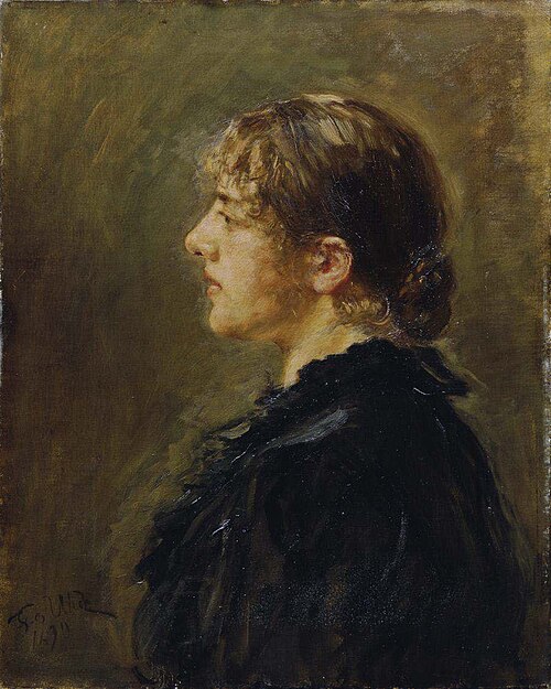 The Daughter of the Artist, 1890, Fritz von Uhde