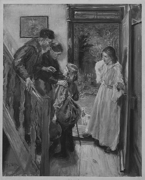 Abschied des Tobias, 1897, Fritz von Uhde