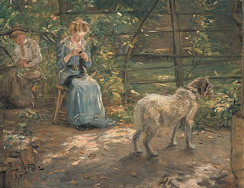 In the autumn sun, 1908, Fritz von Uhde