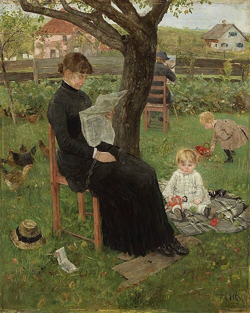Summer Resort, 1883, Fritz von Uhde