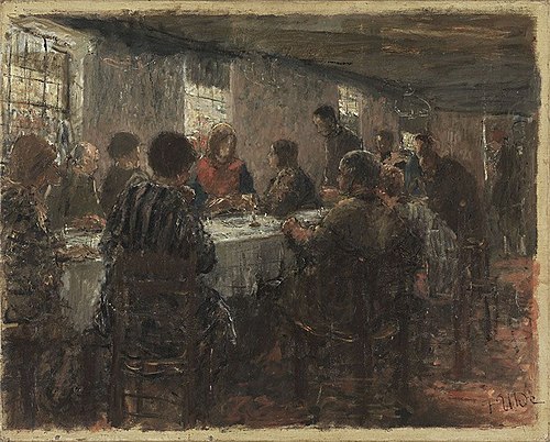 Abendmahl (Skizze), 1886, Fritz von Uhde