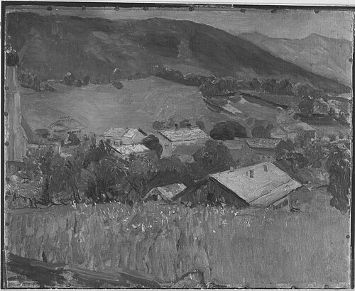 Dorflandschaft, 1896, Fritz von Uhde