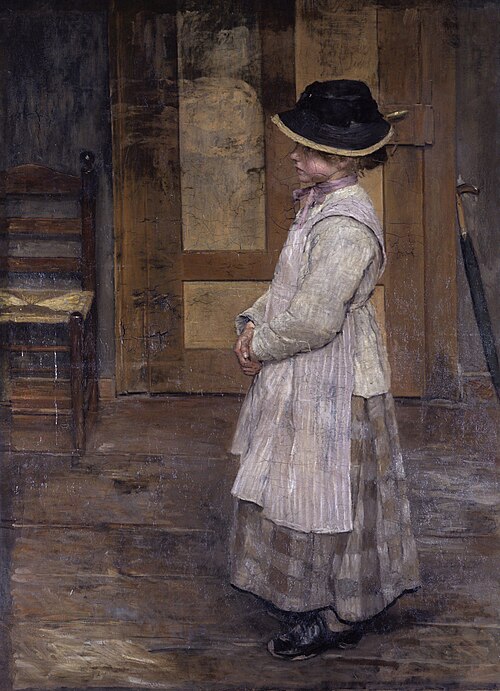 At the door, 1885, Fritz von Uhde
