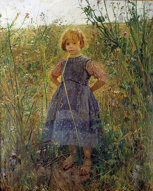Little Heathland Princess, 1889, Fritz von Uhde
