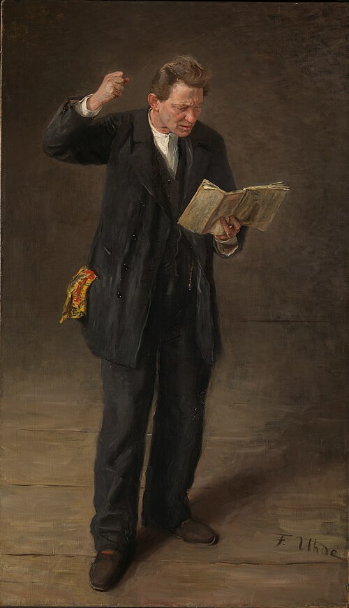 An actor, 1893, Fritz von Uhde