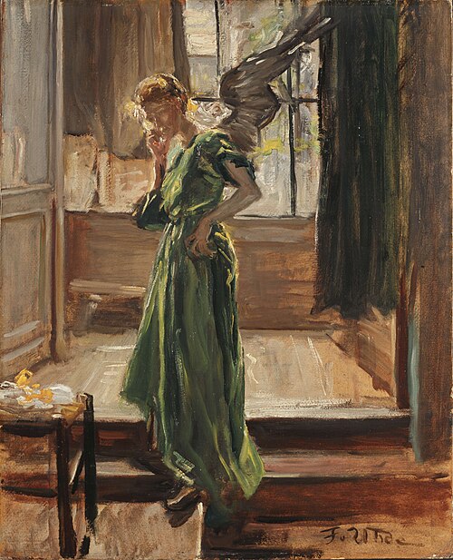 The Model takes a Break, 1900, Fritz von Uhde