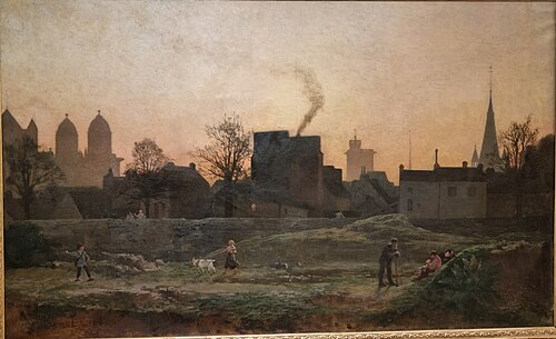 Vue de Dijon le soir, , Charles Ronot