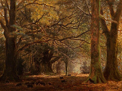 Mark Ash, near Lyndhurst, New Forest, 1869, Wilhelm Kümpel