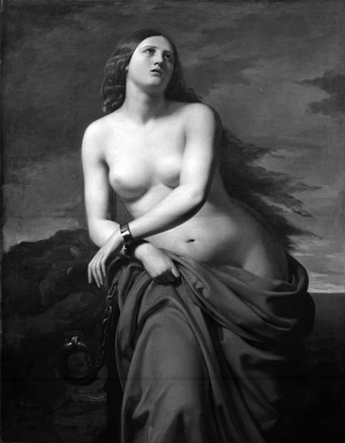 Andromeda Chained to the Rock, 1847, Wilhelm Kümpel