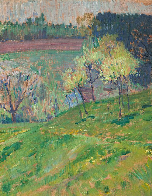 Rozkvitnutý sad, 1890, Jan Preisler