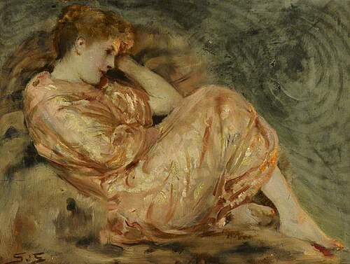 Reclining Woman, 1895, Solomon Joseph Solomon