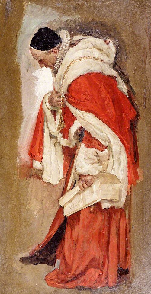 Study for a Chancellor, , Solomon Joseph Solomon