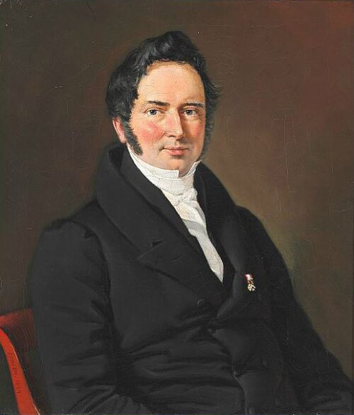 Portrait of Adam Oehlenschläger., 1834, Christian Albrecht Jensen