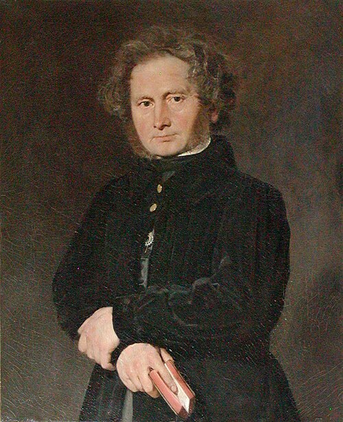 Portrait of B. S. Ingemann, 1844, Christian Albrecht Jensen