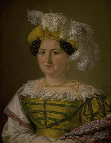 Portrait of Mrs. Pauline Hagen, 1825, Christian Albrecht Jensen