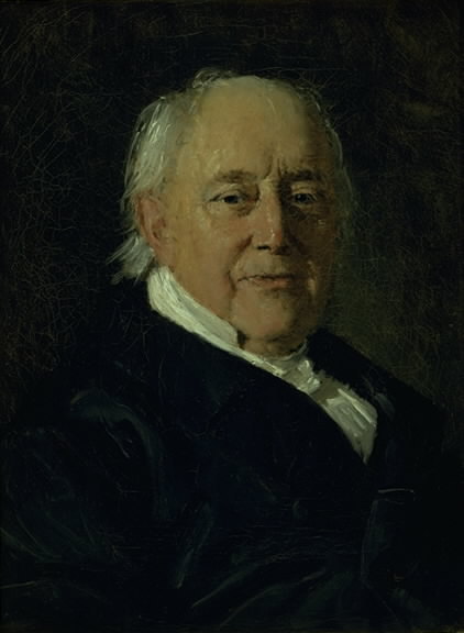 Professor of Divinity Andreas Christian Krog, 1854, Christian Albrecht Jensen