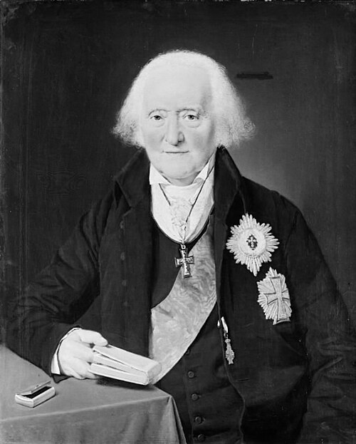 Historian and Prime Minister Ove Malling, 1827, Christian Albrecht Jensen