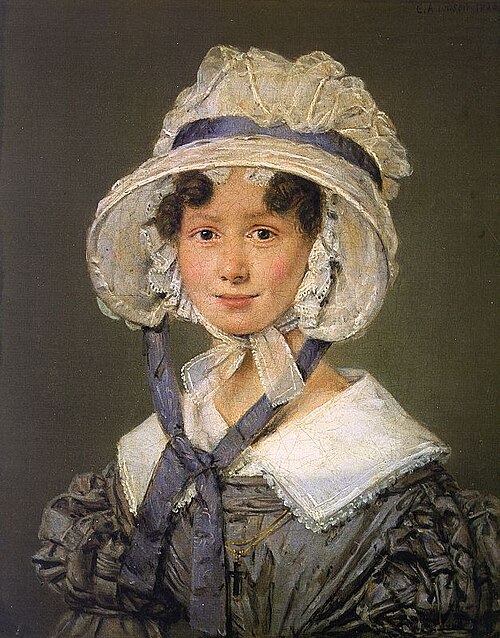 Birgitte Søbøtker Hohlenberg, f. Malling, Johannes Søbøtker Hohlenbergs hustru, 1826, Christian Albrecht Jensen