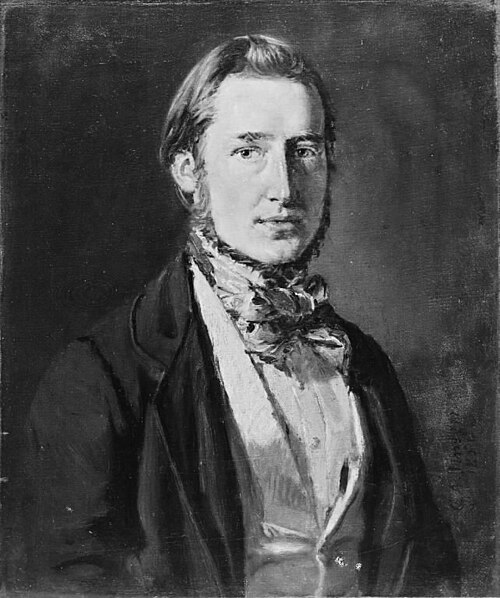 Boy Jensen, skibsbygger i Danzig, kunstnerens søn, 1850, Christian Albrecht Jensen