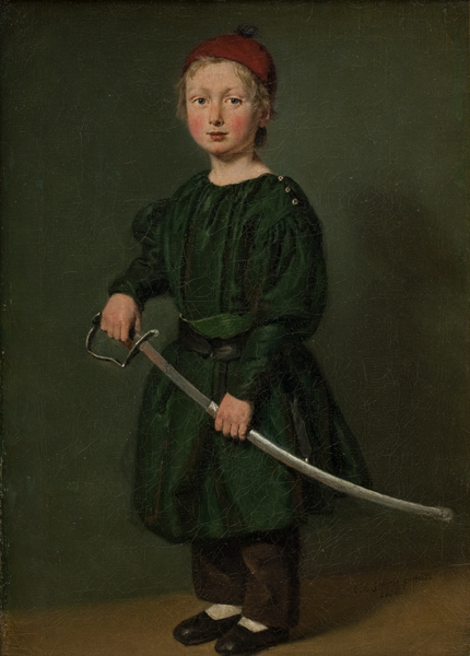 One of the Artist's Sons, 1836, Christian Albrecht Jensen