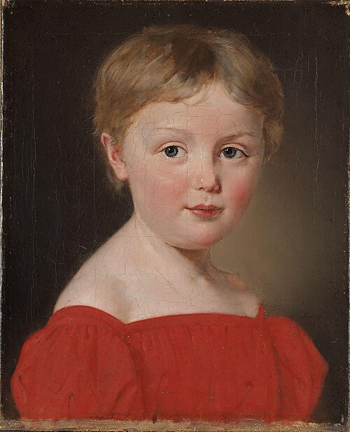 Portrett av Michaela Aagaard, 1832, Christian Albrecht Jensen