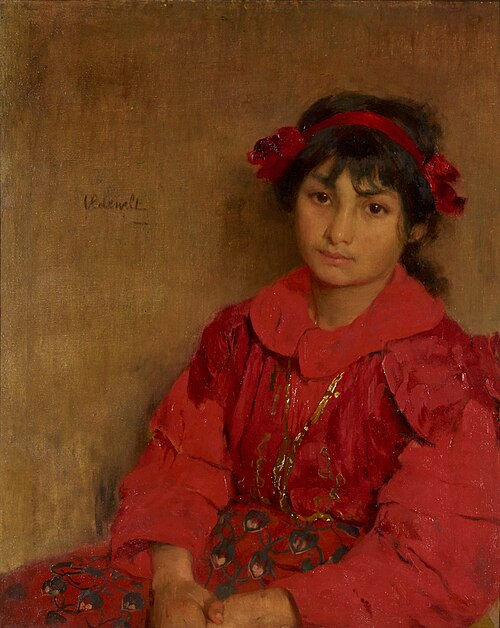 Gypsy girl, 1905, Ferdinand Gustaaf Willem Oldew