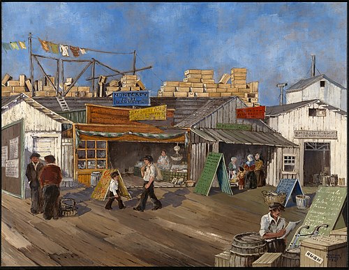 Wharf Markets, 1936, Victor Hugo Basinet