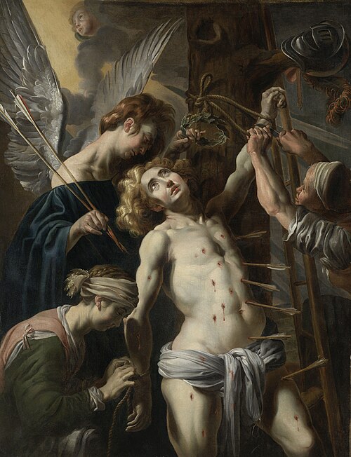Saint Sébastien libéré par la veuve Irène et sa servante, 1620, Melchior de La Mars