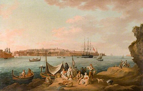 Harbour Scene, Malta, , Anton Schranz