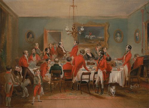 Bachelors' Hall: The Hunt Breakfast, 1842, Francis Calcroft Turner