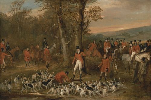 The Berkeley Hunt, 1842: The Death, 1842, Francis Calcroft Turner