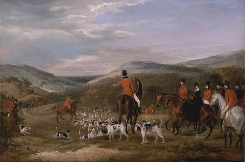 The Berkeley Hunt, 1842: The Meet, 1842, Francis Calcroft Turner