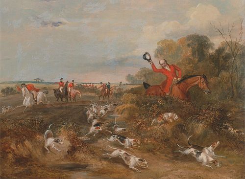 Bachelor's Hall: Capping on Hound, 1835, Francis Calcroft Turner