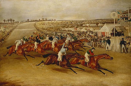 Phosphorus winning the Derby, 1837, Francis Calcroft Turner
