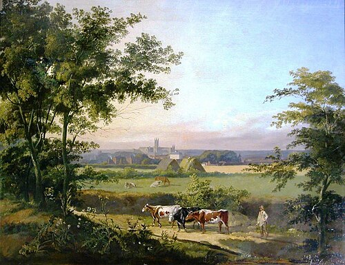 Canterbury, Kent, from St Stephen's, 1819, James Pardon