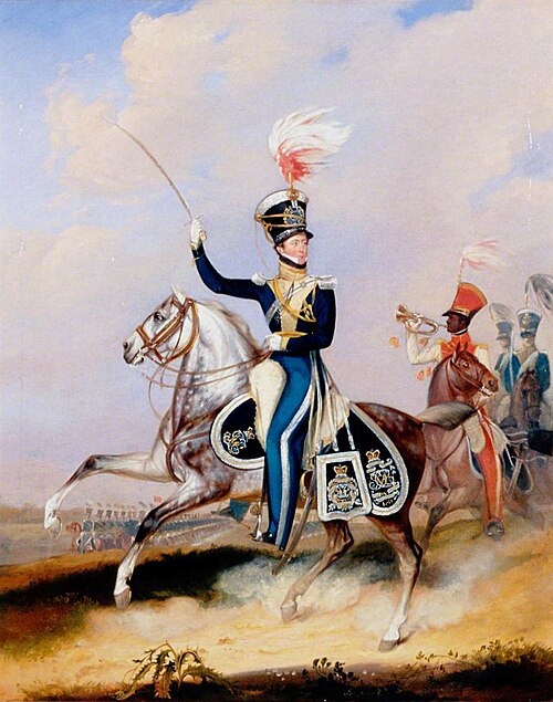 An Officer of the 4th Light Dragoons (probably Lieutenant Colonel James John Hugonin (c.1782–1854)), , James Pardon