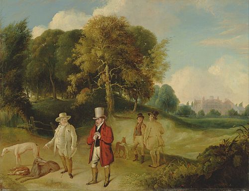 J.M.W. Turner and Walter Fawkes at Farnley Hall, 1820, John R. Wildman