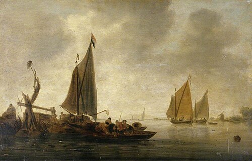 River Scene, , Willem van Diest