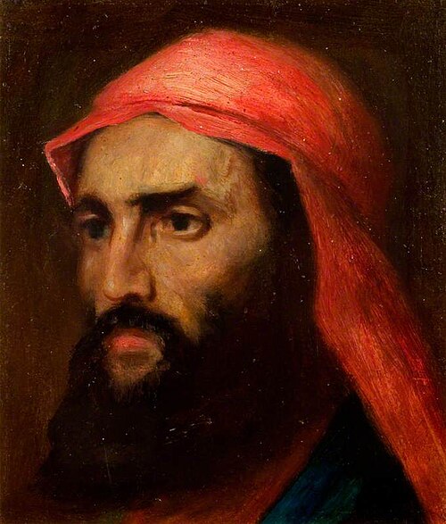 Head of a Man in Arab Dress (possibly Sir Richard Burton, 1821–1890), 1890, Albert Letchford