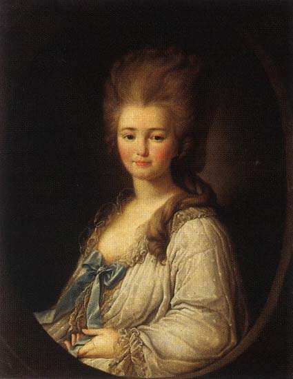 Russian noblewoman Alexandra Branitskaya (1754-1838), 1780, Leontiy Miropolskiy