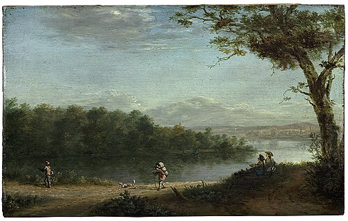 Gezicht op Foxholsterbos, 1727, Jan Abel Wassenbergh