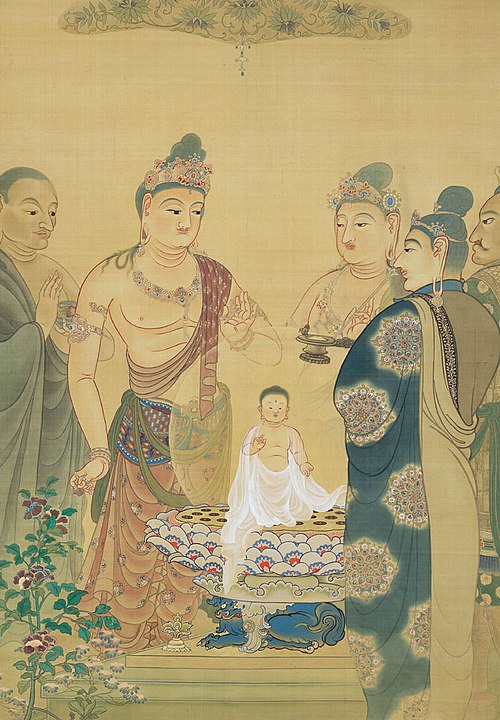 Birth of Buddha, 1896, Kanzan Shimomura