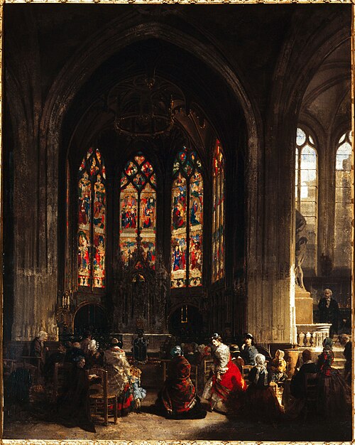 La chapelle de la Vierge à l'église Saint-Gervais-Saint-Protais, 1860, Prosper Lafaye