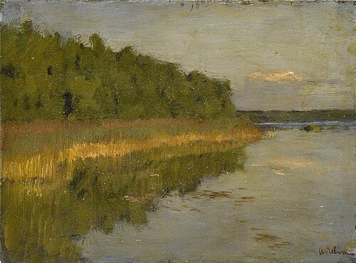 Copse by a Lake (Autumn), 1898, Isaac Levitan
