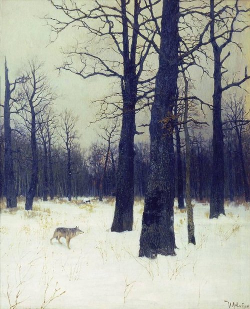 Зимой в лесу, 1885, Isaac Levitan