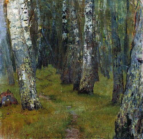 Березы. Опушка леса, , Isaac Levitan