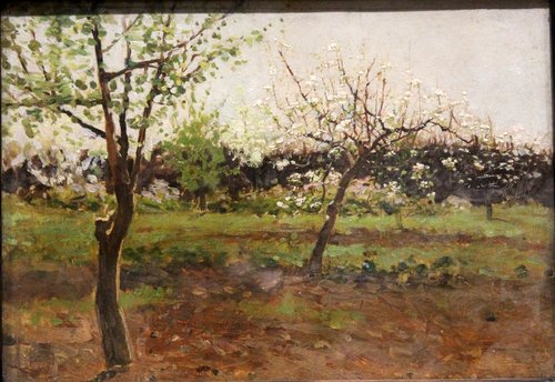 Цветущие яблони, 1897, Isaac Levitan