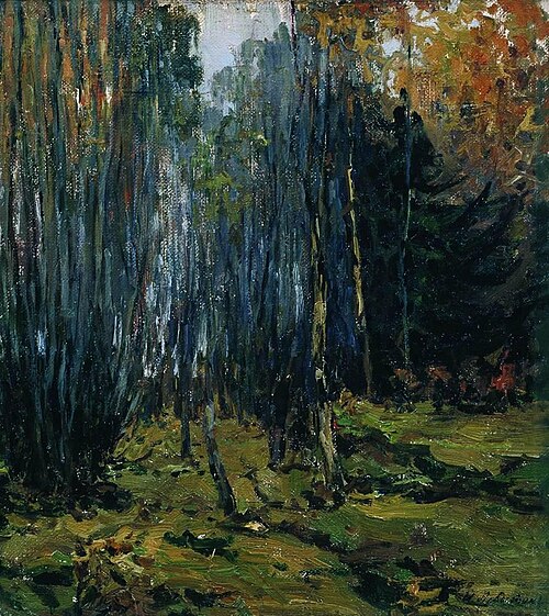 Осенний лес, 1899, Isaac Levitan