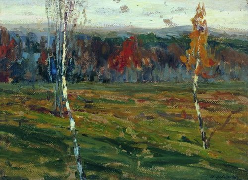Осень. Березки, 1899, Isaac Levitan