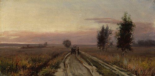 Village Road, , Isaac Levitan